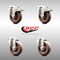 Service Caster 4 Inch 316SS High Temp Glass Filled Nylon Bolt Hole Caster Set with 2 Lock Brake SCC-SS316BHTTL20S414-GFNSHT-2-S-2 - alternate 4